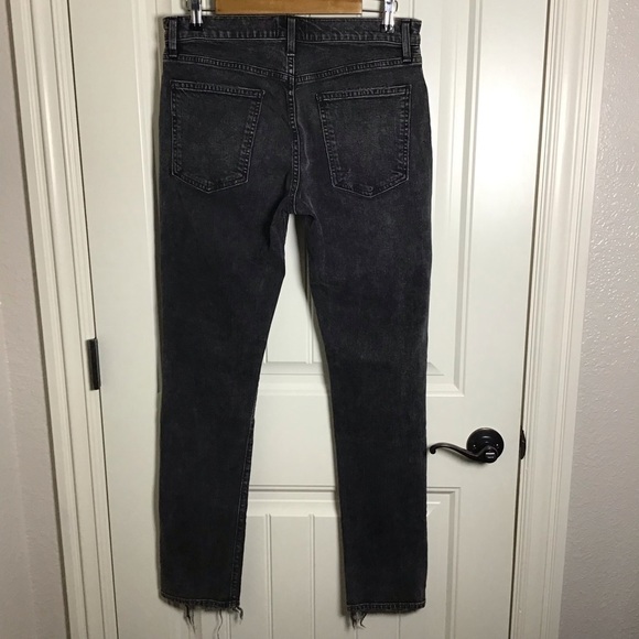 Agolde High Rise Distressed Black Jeans Size 32. - Picture 5 of 11